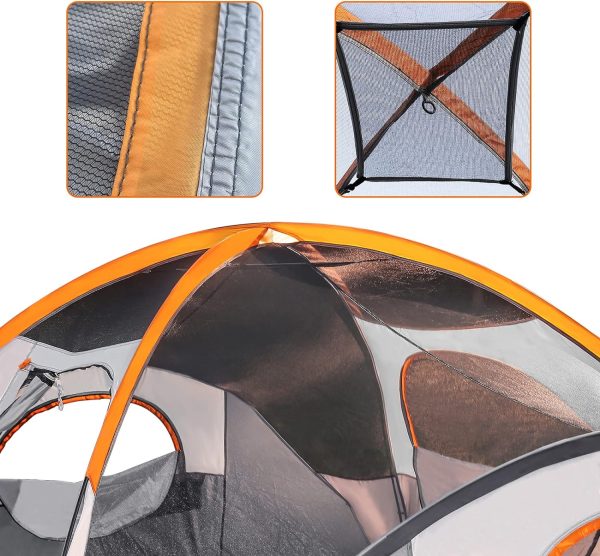 Amazon Basics Dome Camping Tent, 4 Person/8 Person - Image 4
