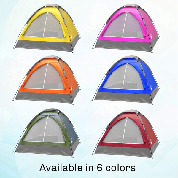 2 Person Camping Tent with Rain Fly and Carrying Bag - Lightweight Outdoor - Image 8