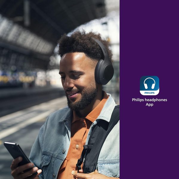 PHILIPS H8506 Wireless Headphones,Over-Ear Bluetooth Headphones with Noise - Image 4