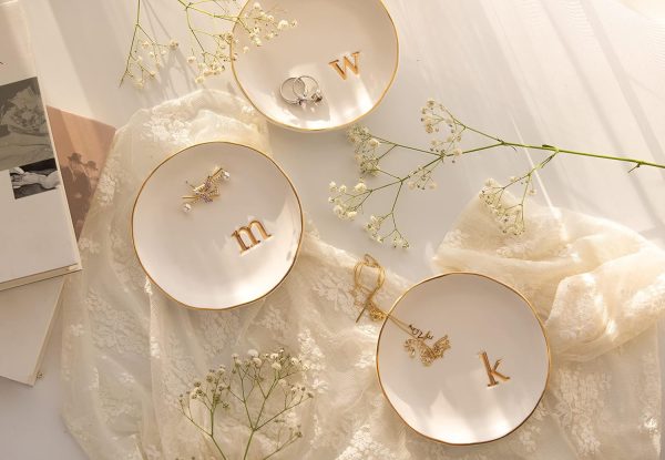 COLLECTIVE HOME - Ceramic Jewelry Tray, Decorative Trinket Dish for Rings - Image 8