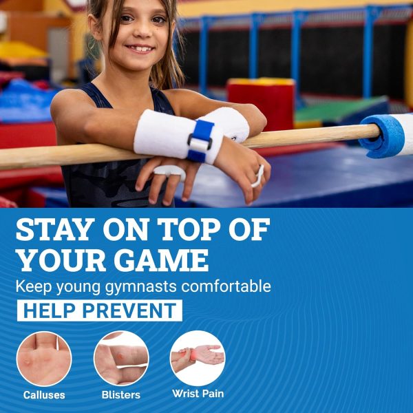 Gibson Rainbow Gymnastics Grips for Beginner, Unisex Durable Leather Grip - Image 7