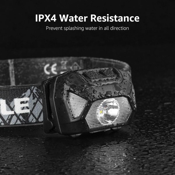 LE Headlamp Rechargeable, LED Head Lamp with 6 Modes for Camping & Hiking - Image 6