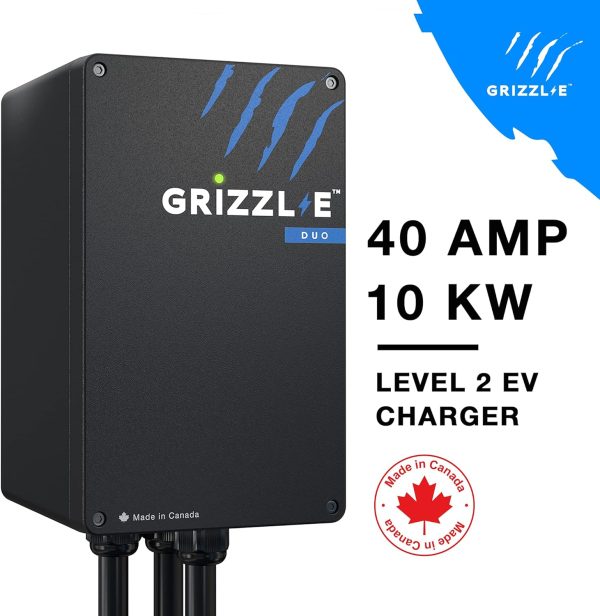 Grizzl-E Duo Level 2 Plug in EV Charger, up to 40 Amp, Two 24 feet Premium - Image 2