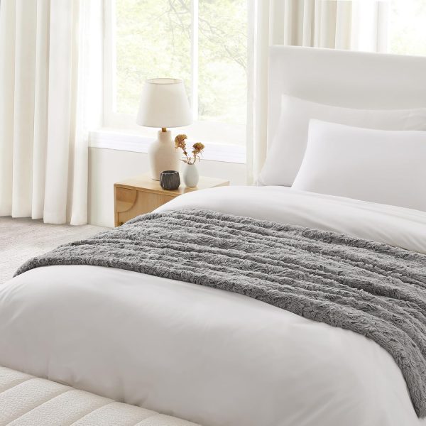 UGG 10485 Adalee Soft Faux Fur Reversible Accent Throw Blanket Luxury Cozy - Image 6