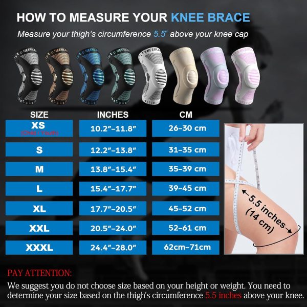 NEENCA Professional Knee Brace for Pain Relief, Medical Knee Support with - Image 5