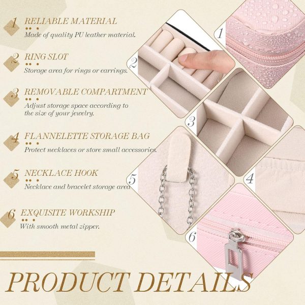 12 Pcs Mini Travel Jewelry Case Bridesmaid Proposal Gift Boxes Small - Image 3