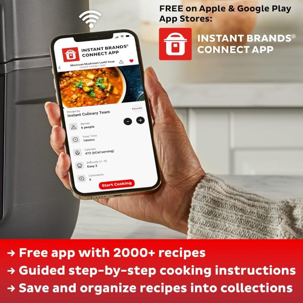 Instant Pot Vortex Plus XL 8QT ClearCook Air Fryer, Clear Windows, Custom - Image 9