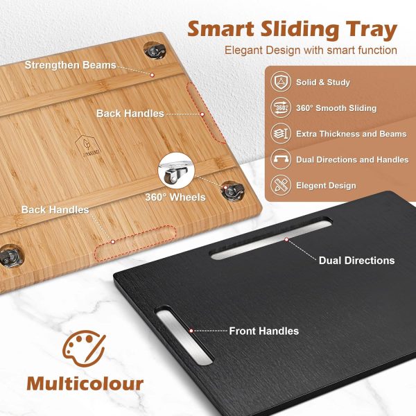 Joy&Grace Sliding Tray - 360 Degrees Countertop Appliance Slider for Coffee - Image 3