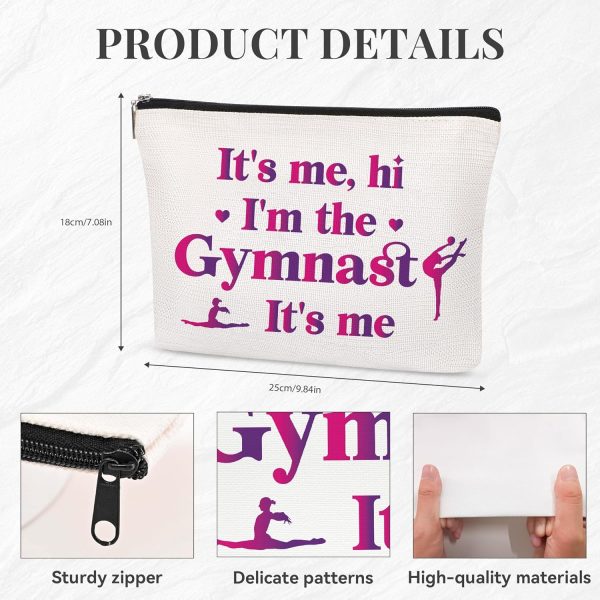 Gymnast Gifts Makeup Bag - It's Me Hi I'm The Gymnast Travel Pouch Portable - Image 2