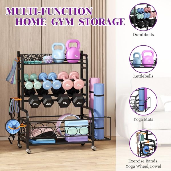 Weight Rack for Dumbbells, Dumbbell Rack Weight Stand, VOPEAK Home Gym - Image 3