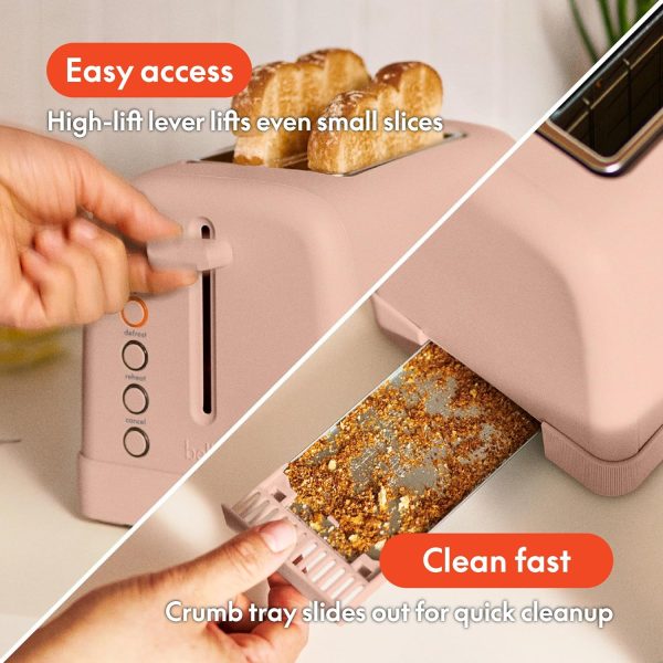 bella 2 Slice Toaster, 6 Setting Shade Control w Reheat, Cancel, Bagel & - Image 4