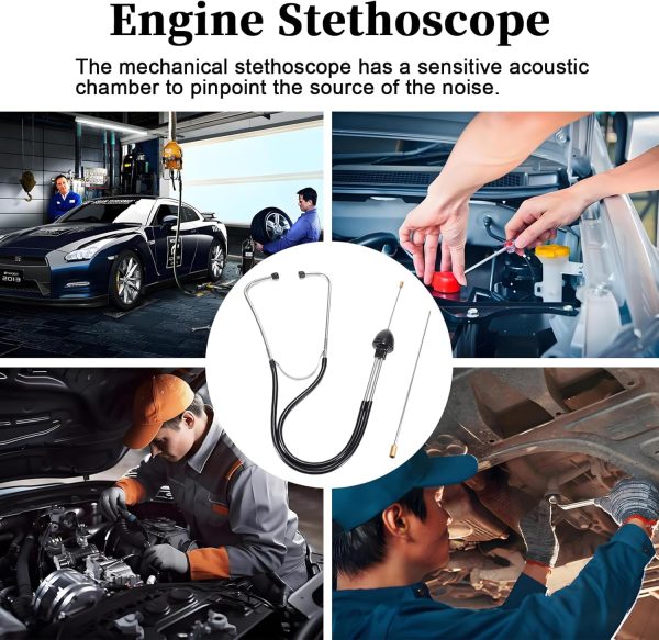 Car Mechanic Stethoscope, Automotive Stethoscope Engine Diagnostic Tool, - Image 5
