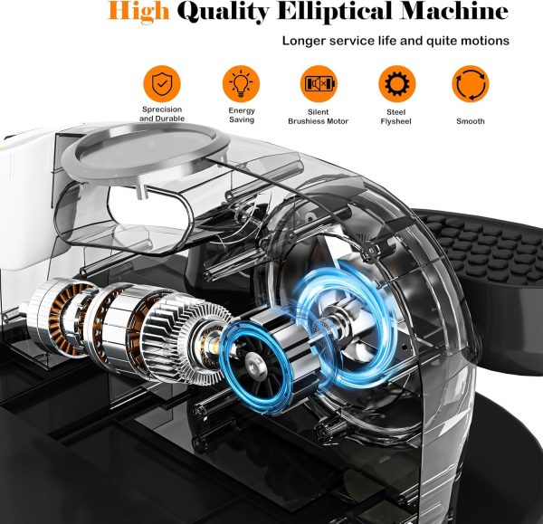 Under Desk Elliptical Machine, Ellipse Leg Exerciser for Seniors Fully - Image 2