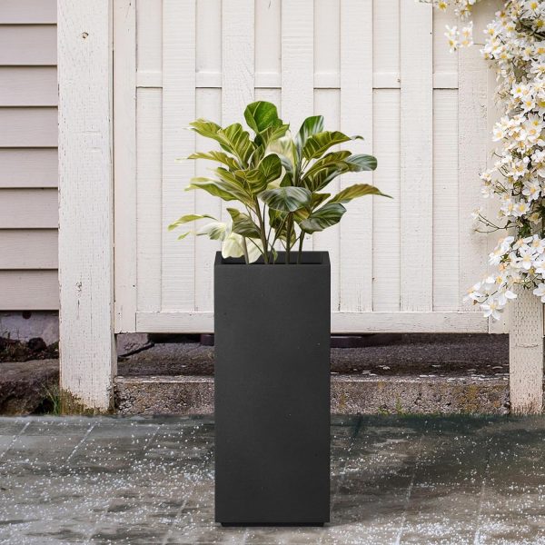 Kante 20.3" H Tall Rectangular Concrete Planter, Modern Square Diameter - Image 6