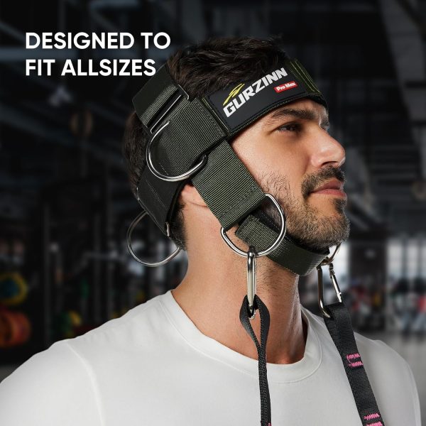 Neck Harness Weight Lifting Padded Strength Trainer-Improve Neck Strength - Image 6