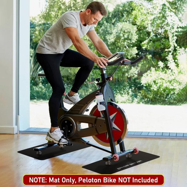 TOBWOLF 2PCS Non-Slip Mat Compatible with Peloton Bike, Concept 2 Rowing - Image 5