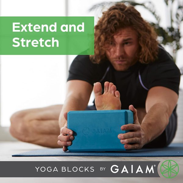 Gaiam Yoga Block - Supportive Latex-Free Eva Foam - Soft Non-Slip Surface - Image 8