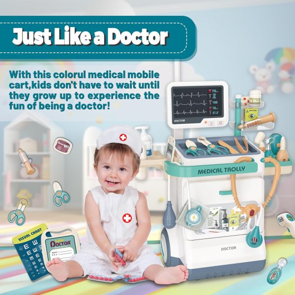 Deluxe Doctor Kit for Toddlers, Pretend Medical Station Set for Boys & - Image 6