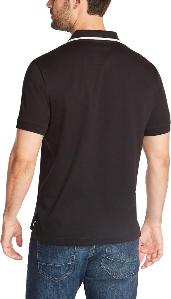 Nautica Men's Classic Fit Short Sleeve Dual Tipped Collar Polo Shirt - Image 3