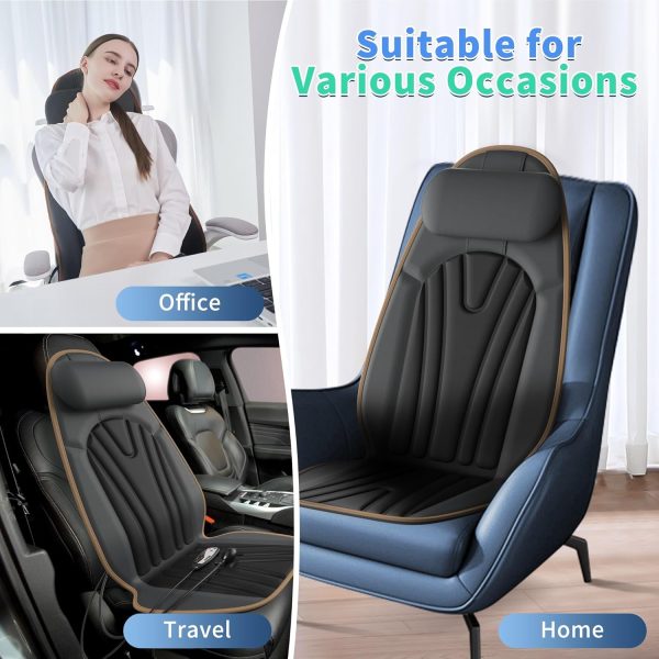 Massage Seat Cushion with Heat, Seat Massager with Neck Traction, Back - Image 7