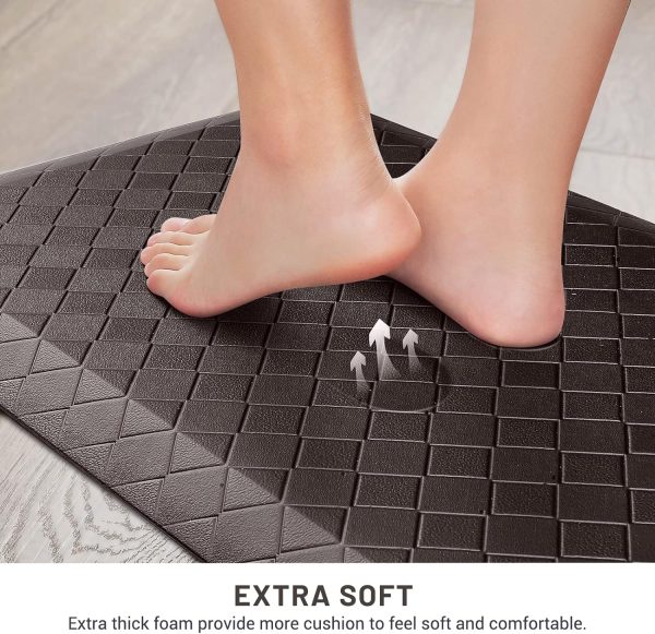 HappyTrends Kitchen Floor Mat - 4/5 Inch Thick Anti-Fatigue Kitchen - Image 4