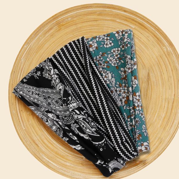 AKTVSHOW 12 Pack Boho Headbands - Wide Non-Slip Elastic Headbands, Trendy - Image 4