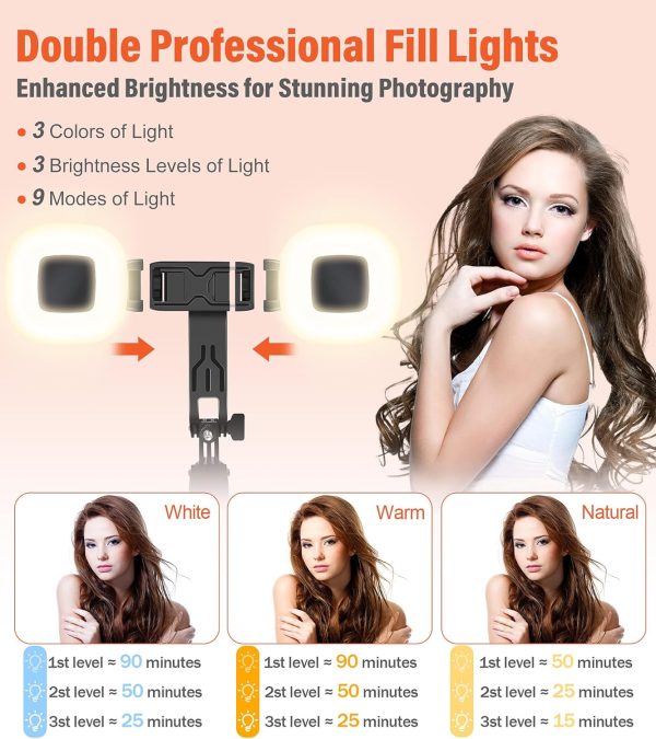 Selfie Stick Phone Tripod - 71 inch Tall Cell Phone Holder with Detachable - Image 3