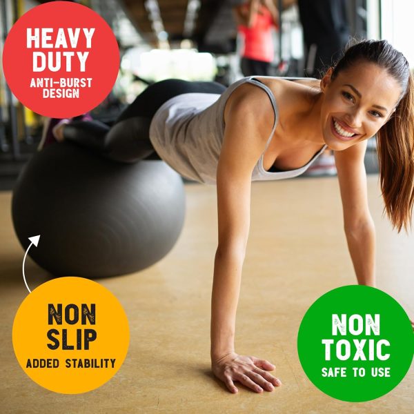 Live Infinitely Exercise Ball (55cm-95cm) Extra Thick Professional Grade - Image 3