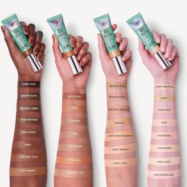 IT Cosmetics CC+ Cream Natural Matte Foundation with SPF 40 - - Image 4
