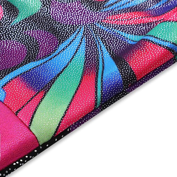 Belovance Leotards for Girls Gymnastics with Shorts Sparkle Butterfly - Image 4