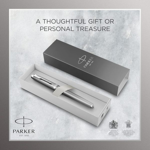 Parker IM Writing Rituals Rollerball Pen Grey Finish with Gradient Chrome - Image 7