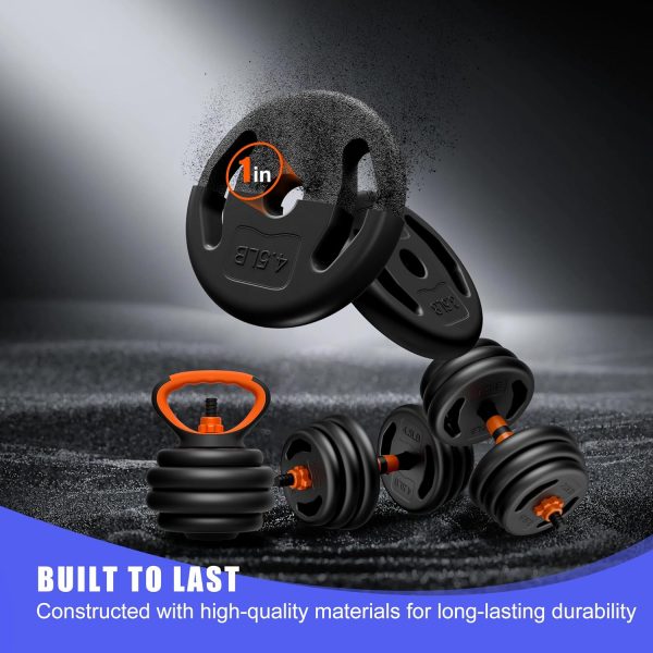 Adjustable Dumbbells 45lbs Free Weight Dumbbell Set with Connector Used as - Image 4