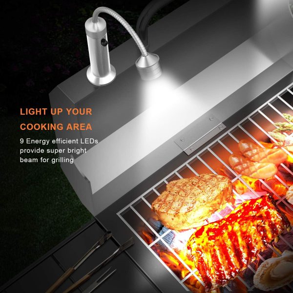 Barbecue Grill Light Grilling Accessories for Outdoor, BBQ Magnetic LED - Image 2