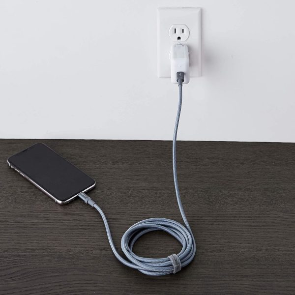 Amazon Basics Fast Charging USB-C to Lightning iPhone Charger Cable, Nylon - Image 7