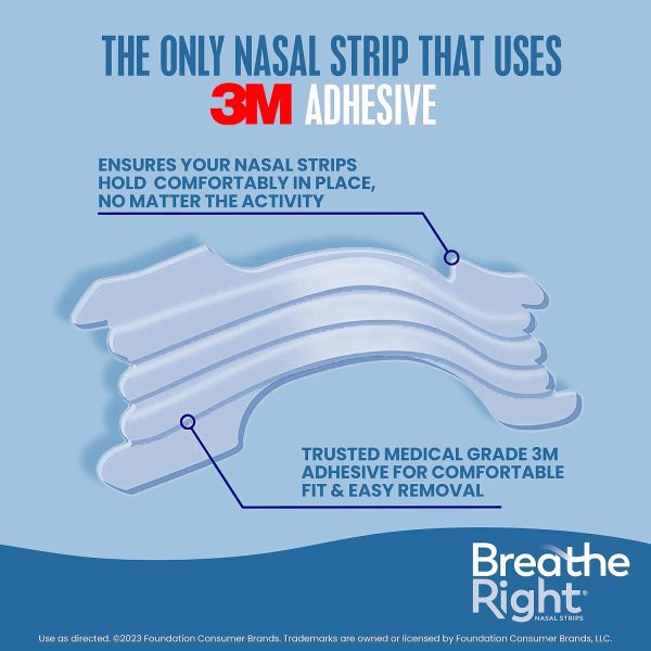 Breathe Right Nasal Strips | Extra Strength | Clear | For Sensitive Skin I - Image 5