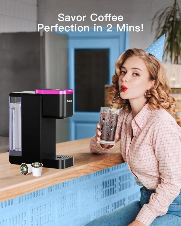Iced and Hot Coffee Maker, Single Cup Coffee Pod Machine for K Cup & Ground - Image 5