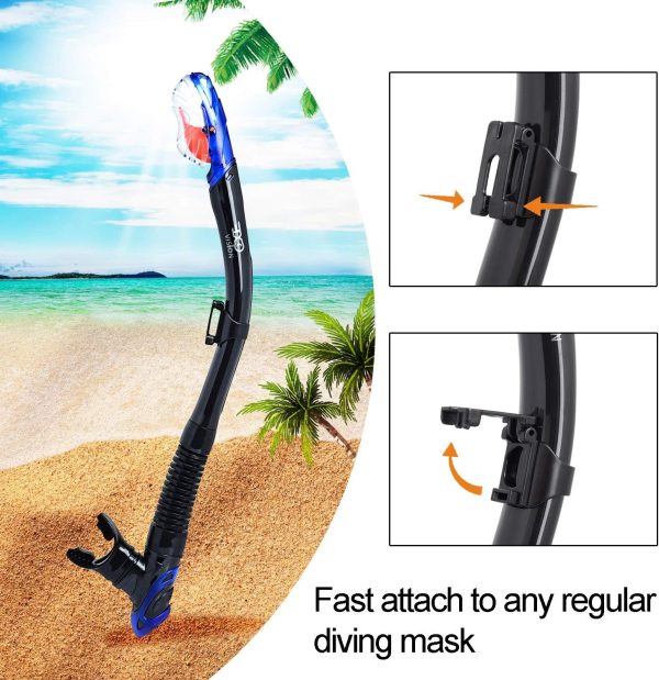 Snorkel Set Pano 3 Window Adult Snorkeling Gear, Professional Snorkel - Image 8