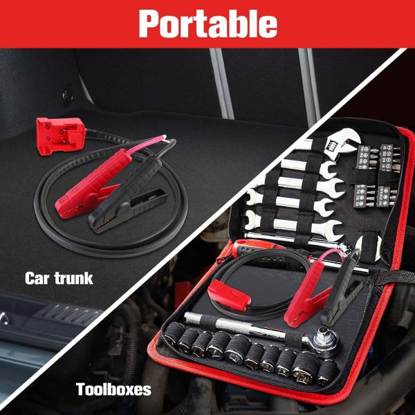 Mcirl M18 Jumper Cables with Adapter for Milwaukee M18 Battery, 8 AWG - Image 5