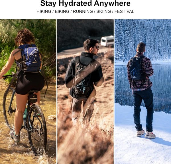 Everfun Hydration Backpack 18L with Water Bladder 2L/3L Hiking Water - Image 8