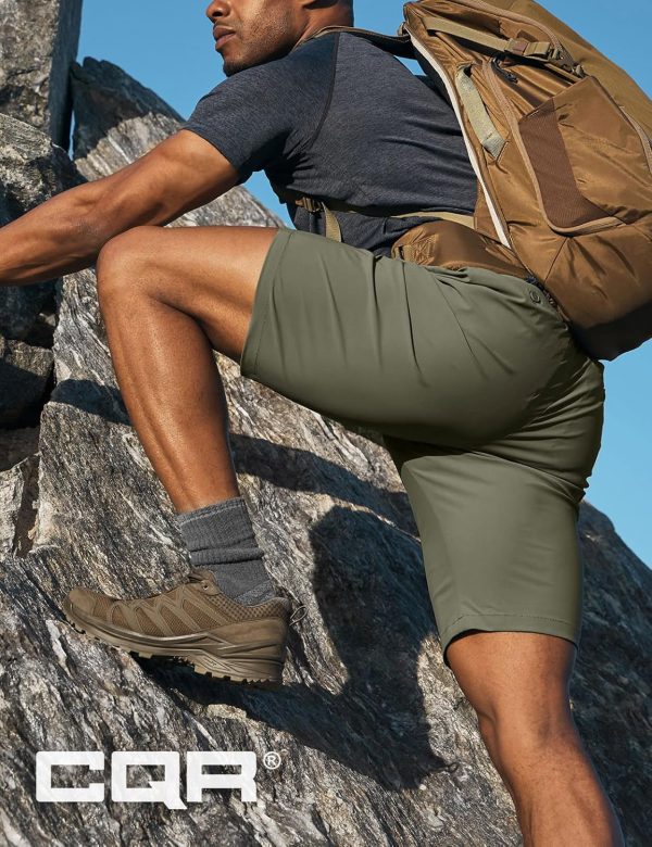 CQR Men's Hiking Cargo Shorts, Quick Dry Stretch Tactical Outdoor Shorts, - Image 5