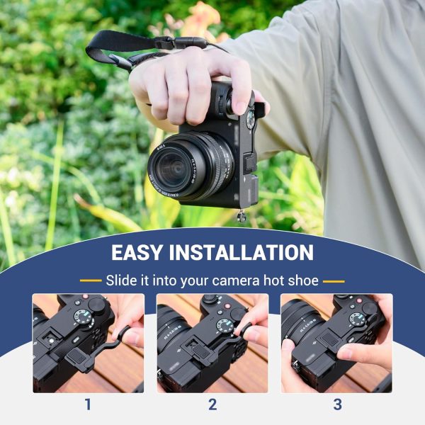 Foldable A6700 Thumb Up Grip for Sony A6700 Camera Only, Aluminum Alloy - Image 4