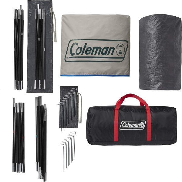 Coleman Cabin Camping Tent with Screened Porch, 4/6 Person Weatherproof - Image 12