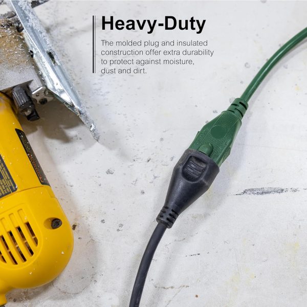 GE Outdoor Extension Cord, 40 Ft, Grounded Heavy Duty Extension Cord, 16AWG - Image 3