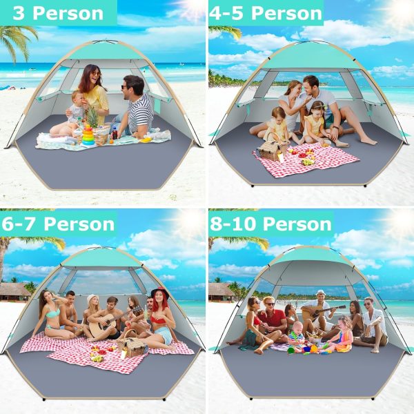 Gorich Beach Tent Sun Shelter for 3/4-5/6-7/8-10 Person with UPF 50＋ UV - Image 8