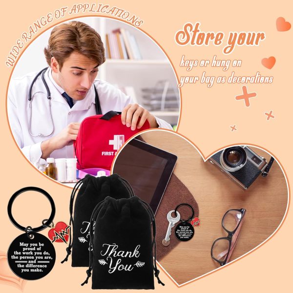Henoyso 36 Pcs Nurse Gifts Nurse Keychain Bulk Nurse Week Appreciation Gift - Image 4