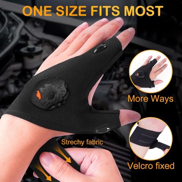 LED Flashlight Gloves Stocking Stuffers For Men Christmas Birthday Gifts - Image 6