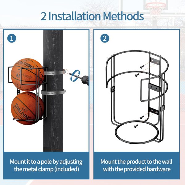 Vertical Ball Rack,Durable Standing Ball Holder Wall Mount, Ball Rack For - Image 6