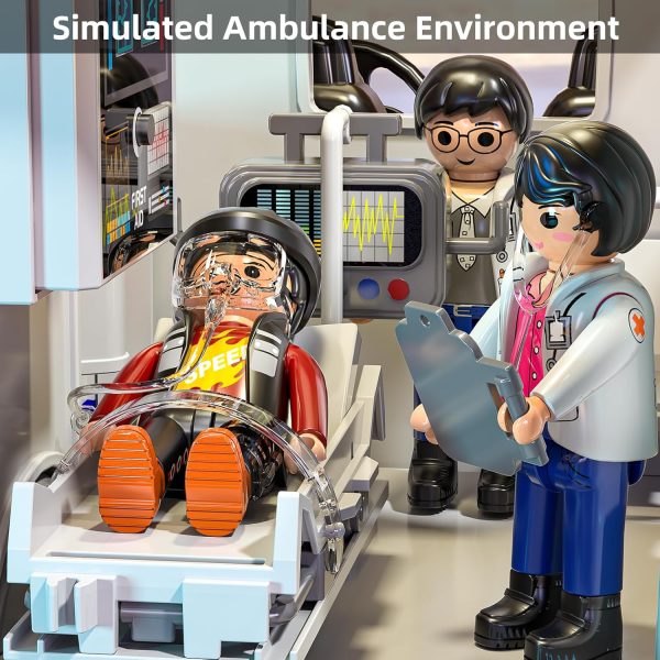 MOSKLER Play Ambulance Toy for Kids 3 4 5 6 7 8 Years Old - Friction - Image 5