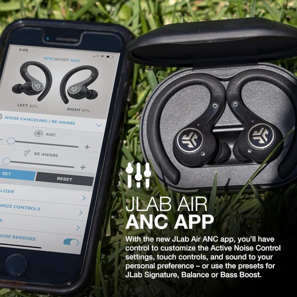 JLab Epic Air Sport ANC True Wireless Bluetooth 5 Earbuds, Headphones for - Image 5