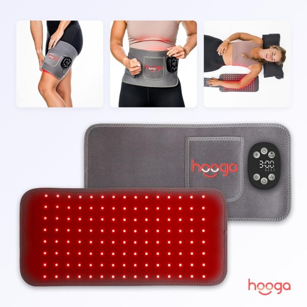 Hooga Red Light Therapy Wrap, Infrared Light Belt with 120 LEDs, Red & - Image 4
